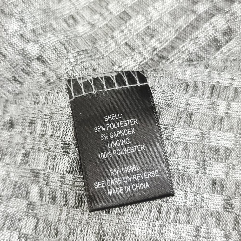 Torrid Metallic Dress Silver Shimmer Ribbed Knit Trapeze - Picture 10 of 15